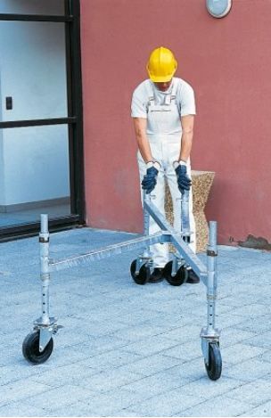 Echafaudage roulant en acier galvanisé generis 750-3 - comabi snc - hauteur de travail maxi.14 m_4