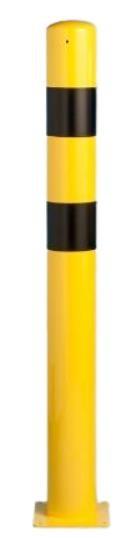 Poteau de protection fixe - Ø 89, Ø 159 ou Ø 273 mm - Hauteur 900 à 1500 mm - Platine 180x180 mm ou 400x400 mm_4