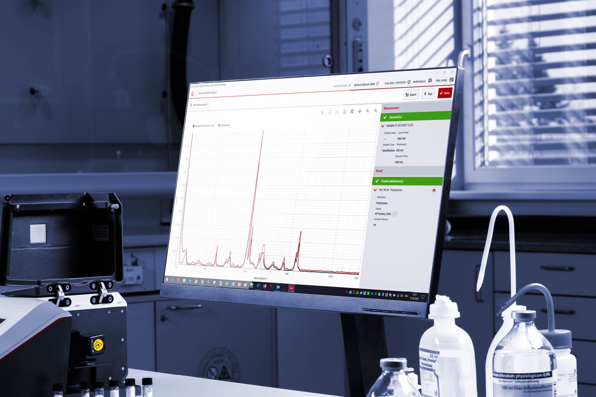Spectromètre Raman compact à double longueur d'onde : Cora 5001 Direct Standard / Pharma_3