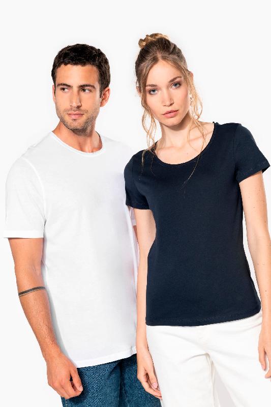 T-shirt bio homme - Col à bords francs, manches courtes - Réf : K398 - Kariban_4