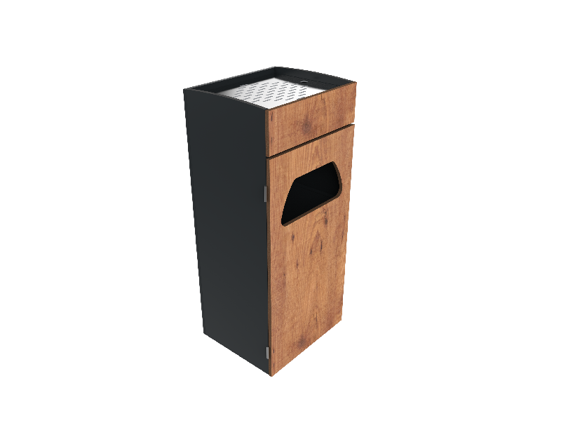 Cendrier corbeille - Design sobre et intemporel - Daria 1200 mégots_4