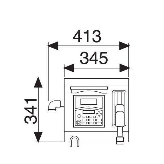 Distributeur automatique de fioul - Centrale de distribution CUBE70-50U avec pompe 70L/min_4