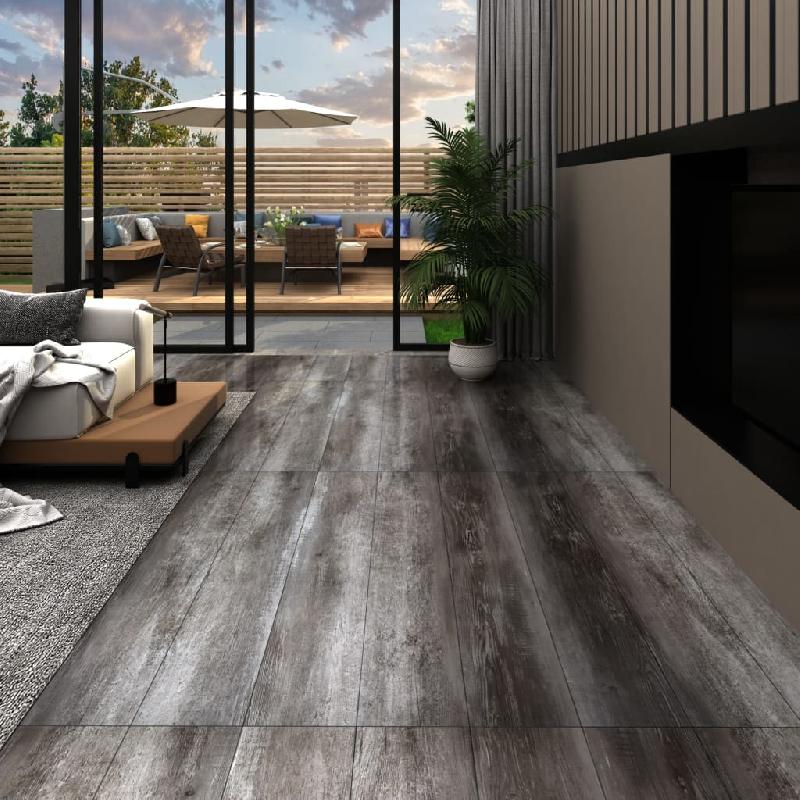 Vidaxl planche de plancher pvc autoadhésif 5,21 m² 2 mm bois rayé 330191_4