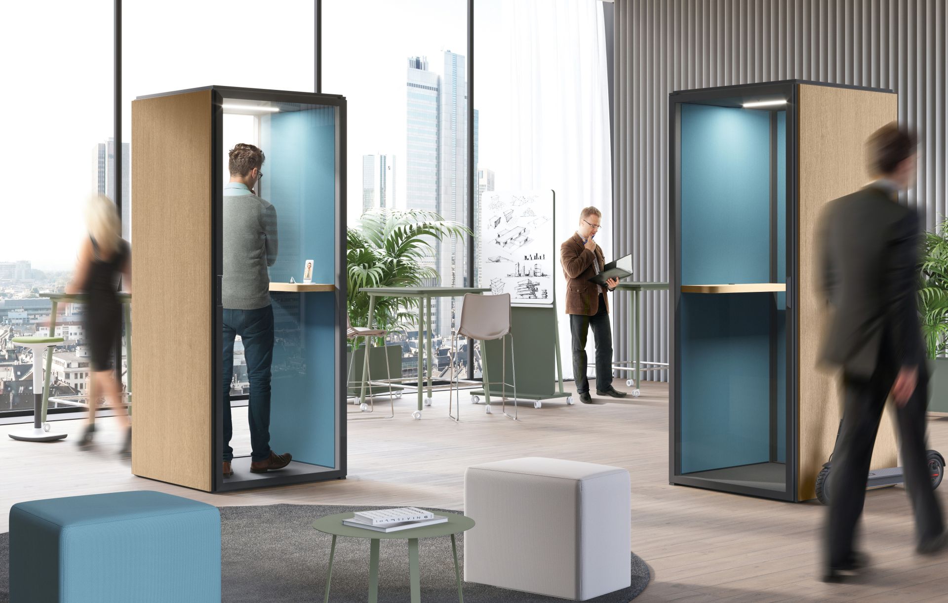 Cabine acoustique fermée - BuzziNest Booth et Pod - Espaces de travail silencieux et collaboratifs_4