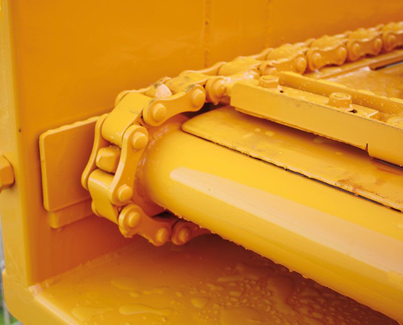 Machine de distribution de paille avec chaîne plate haute résistance