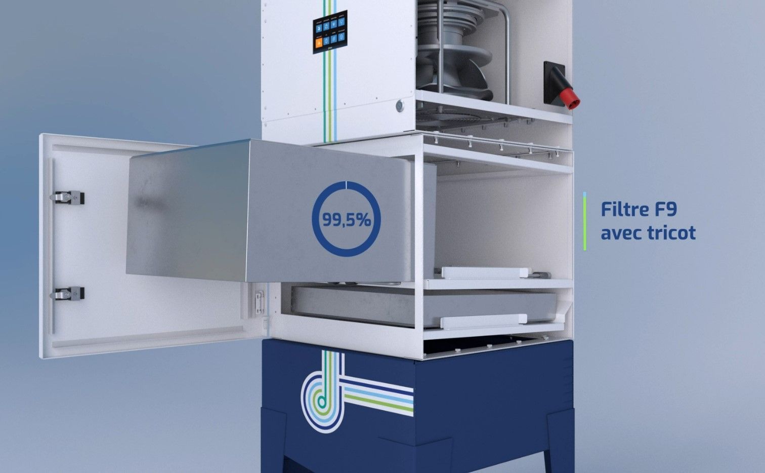 Collecteur de brouillard d'huile Oilpack® - nouvelle génération pour fluides de coupe avec débit 2500 à 7500 m3/h_3