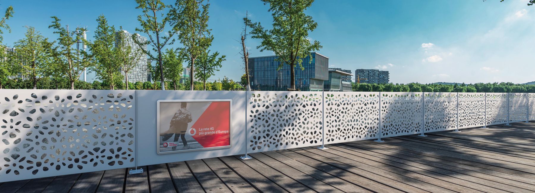 Decoro barrières urbaines - city design - panneau décoratif en acier thermolaqué avec décorations découpées au laser_4