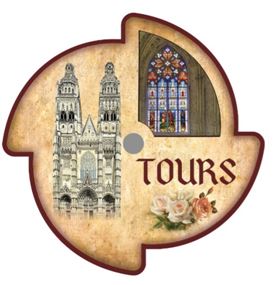 Magnet personnalisé moulin à vent - MDF, folio magnétique et carton - Diamètre 76 mm - Fabriqué en France_4