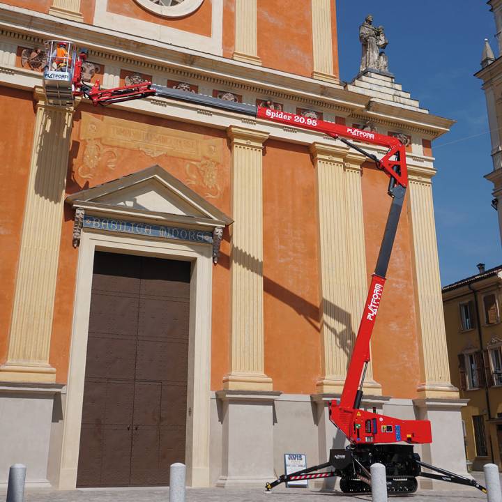 Nacelle araignée sur chenille performante et légère, capacité de charge de 230kg avec une hauteur de travail de 19.40m - SPIDER 20.95_4