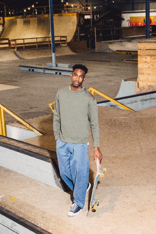 Sweat-shirt écoresponsable unisexe à col rond et épaules tombantes - Molleton gratté - Réf: NS435_4