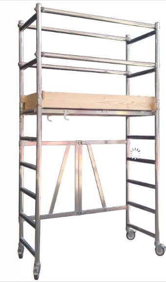 Échafaudage - Euro Towers - Bas Niveau Minifold Unité - 0.7m de large et 1.5m de long_4