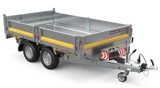 Remorque à benne basculante solide, robuste et configurable - disponible en version double ou triple essieu - deux roues - TIPPER  - 526-3116-27-2-12_4