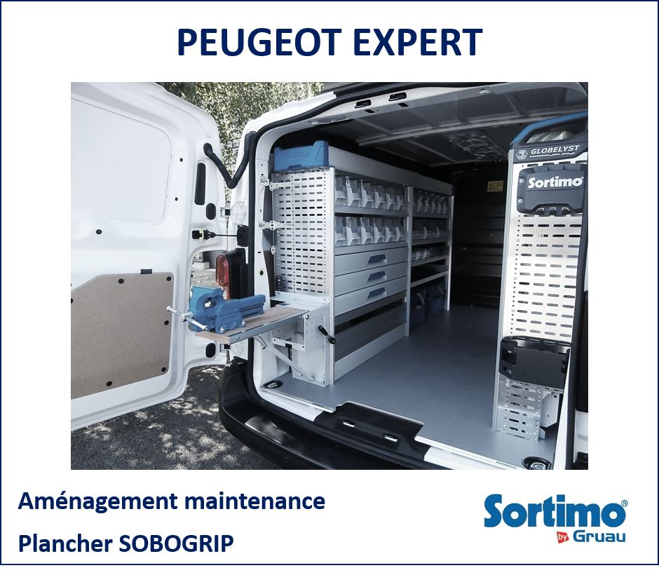 Aménagement sécurisé pour fourgon Peugeot Expert