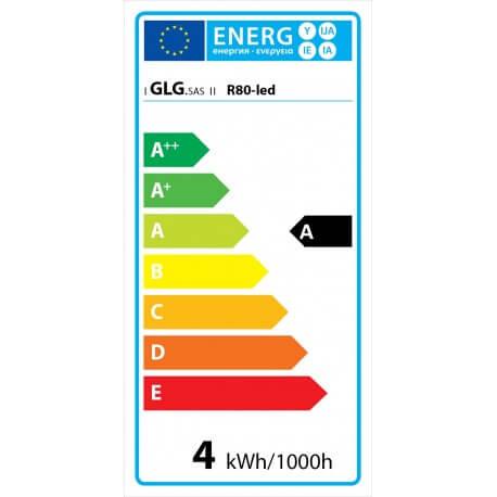 Ampoule vintage LED 4W E27 R80 - Style Edison avec filaments apparents_4