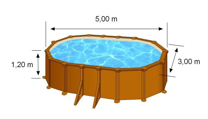 Piscine ovale acier 5,27m x 3,27m x h: 1,22m - imitation bois - filtration à sable - renforts apparents_4