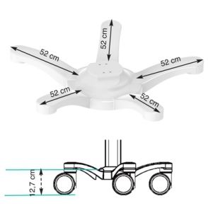 E Cart LD 2 - Chariot informatique médical pré-configuré pour écran - Ergonoflex - 25 kg_4