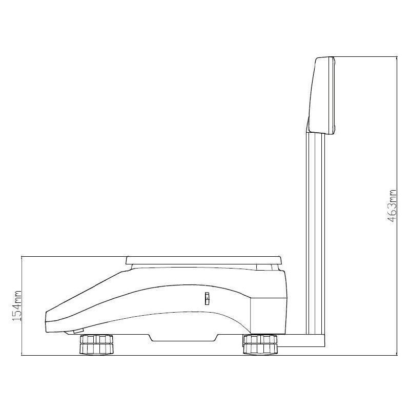 Balance de commerce avec capacité de pesée jusqu'à 30 kg