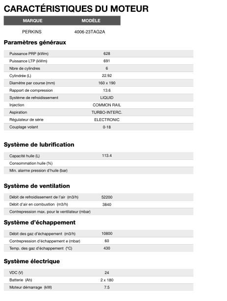 AP-825 50 Hz triphasé - Groupe électrogène en container 813,7 kVA - Moteur Perkins et alternateur Stamford_4