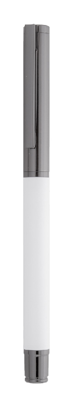 Parure stylos en métal - Stylo à bille et roller avec étui boîte cadeau en papier noir - Encre bleue_4