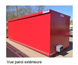 Conteneur de stockage DDS/DMS - Bungalow de stockage pour déchetteries - Koffre Classe 2 - R15_4