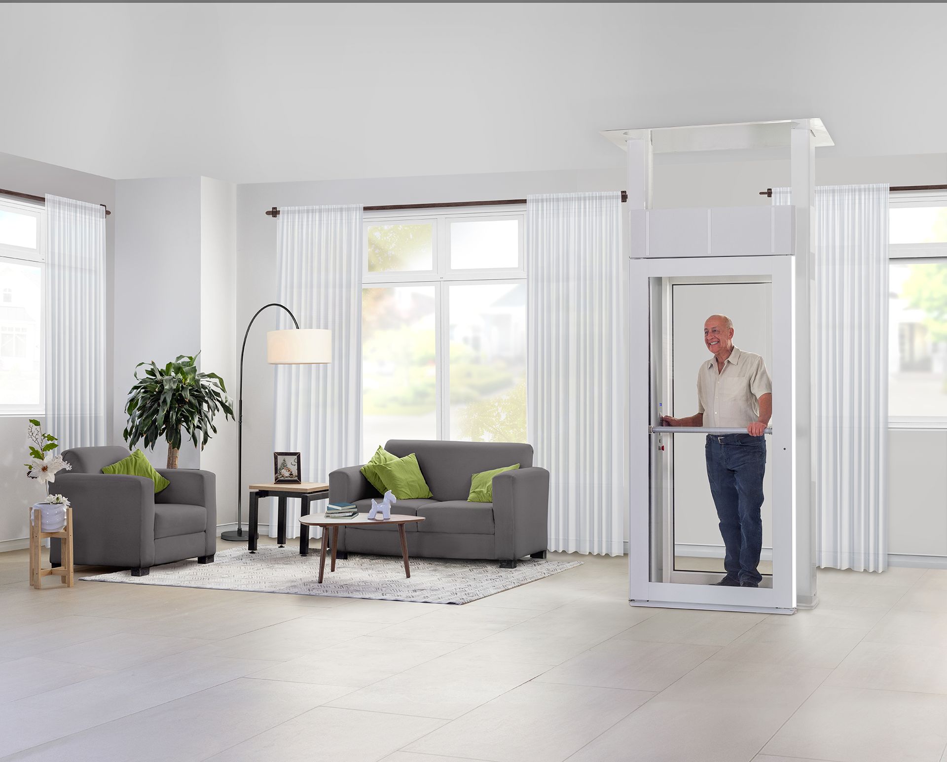 Elévateur privatif,  compact et design - Savaria Luma_4