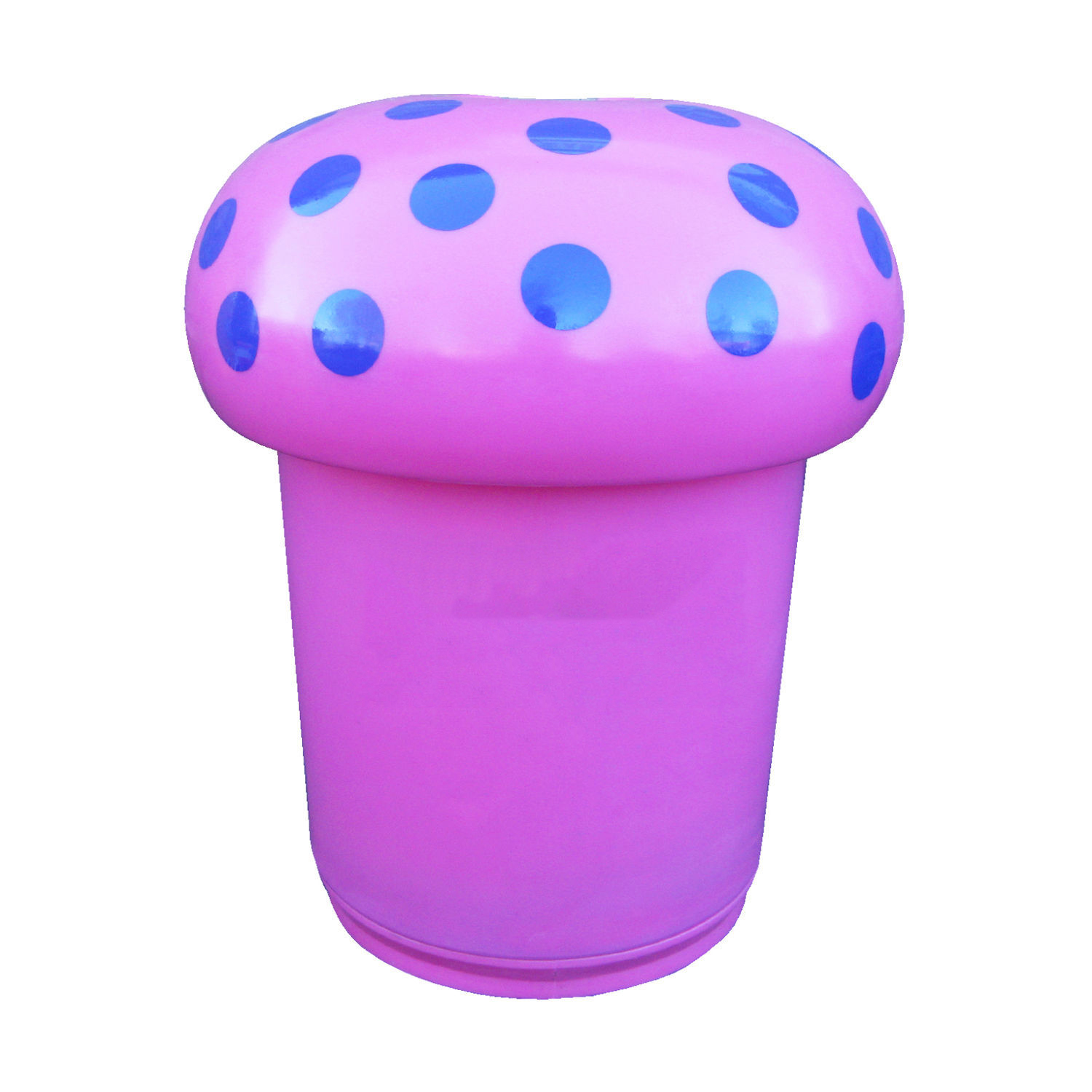 Poubelle ludique champignon extérieure - 90L - plastique recyclable en polyéthylène - résistante aux UV et personnalisable_5