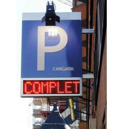 Panneau lumineux sur mesure pour parking - Chiffres/caractères de différentes hauteurs - LED mono/bi/tri-couleurs_4