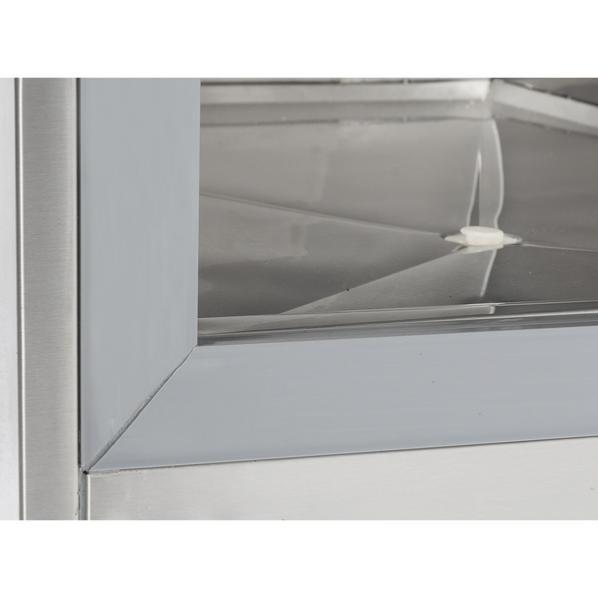 Saladette réfrigérée avec plan de travail en inox - 1 porte GN 1/1 | Coolhead - CRX45A_4