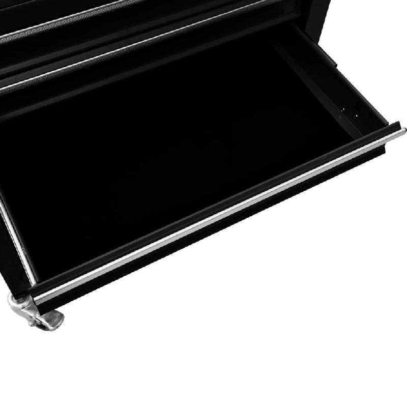 Vidaxl chariot à outils avec 4 tiroirs acier noir 147189_4