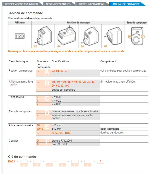DA02 - Indicateur de position - Siko - affichage électronique compact - arbre creux jusqu'à 10 mm Ø_4