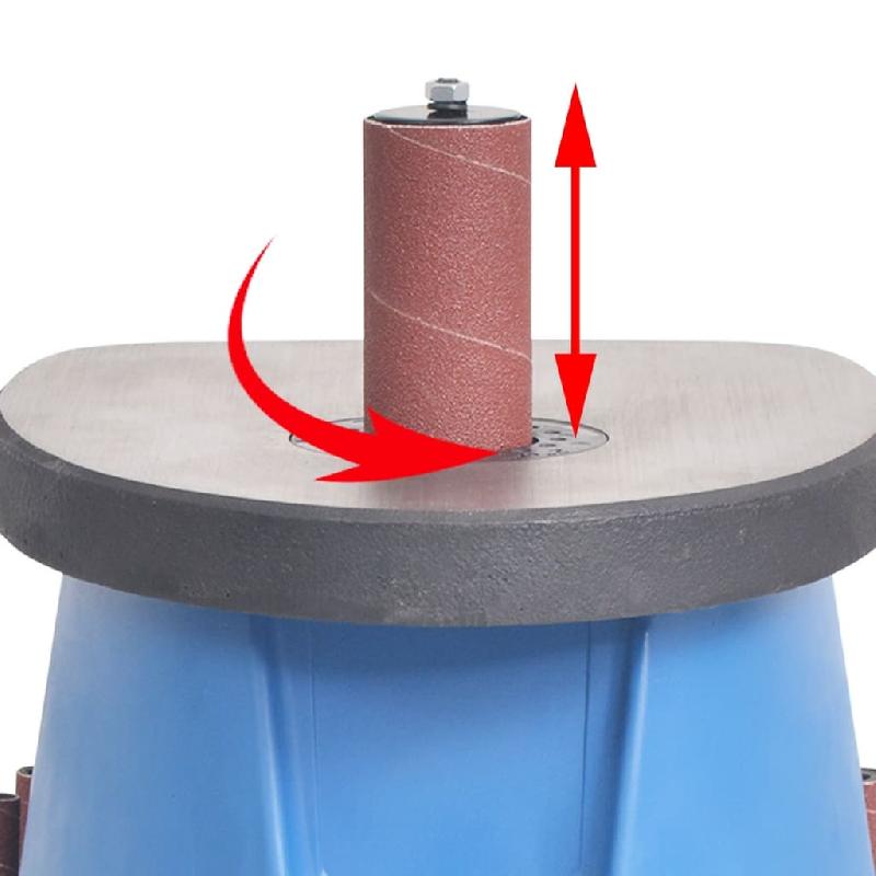 Vidaxl ponceuse à axe oscillant 450 w bleu 142709_4