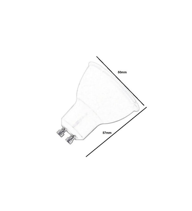 Ampoule GU10 LED - 6W - 60° - Réf 4588C2 - Aluminium/PC - Éclairage économique et durable_4