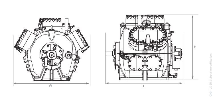 Grasso 35hp - compresseur frigorifique à pistons - gea - 101 (m³/h)_4