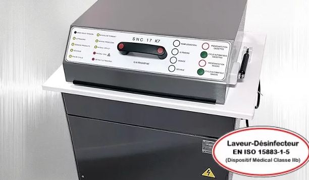 Laveur-désinfecteur automatique à ultrasons industriel - modèle encastrable SNC Digital 17-EDK7 - vrac/cassettes - Gamasonic_4