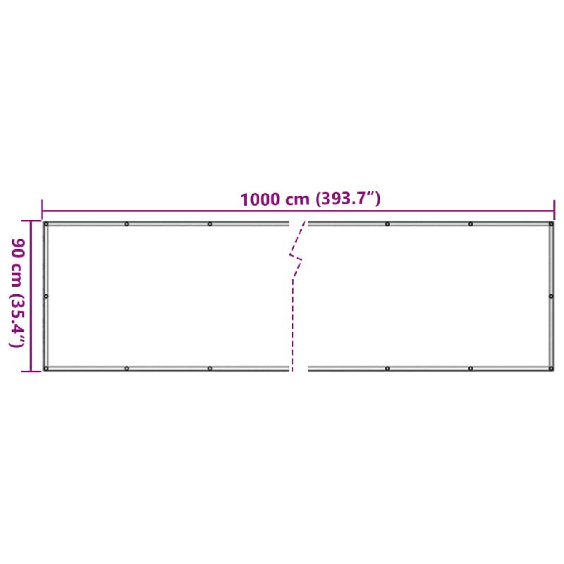 Vidaxl écran d'intimité de jardin aspect pierre de rebord gris pvc 4005474_4