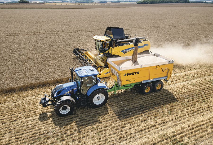 Cx5.80 - tier 4b moissonneuse batteuse - new holland - trémie (l) 8300_4