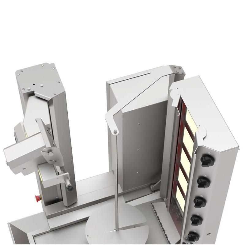 Grill Döner kebab gaz automatique 5 brûleurs max 120 kg_4