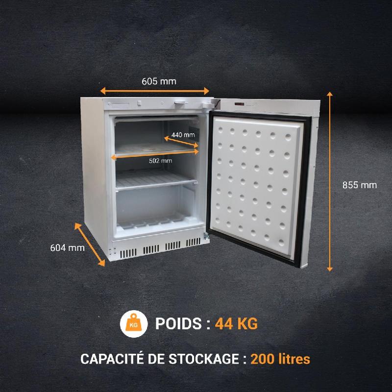 Armoire congélateur laquée blanc 200 litres | L2g - AW-RN200_4