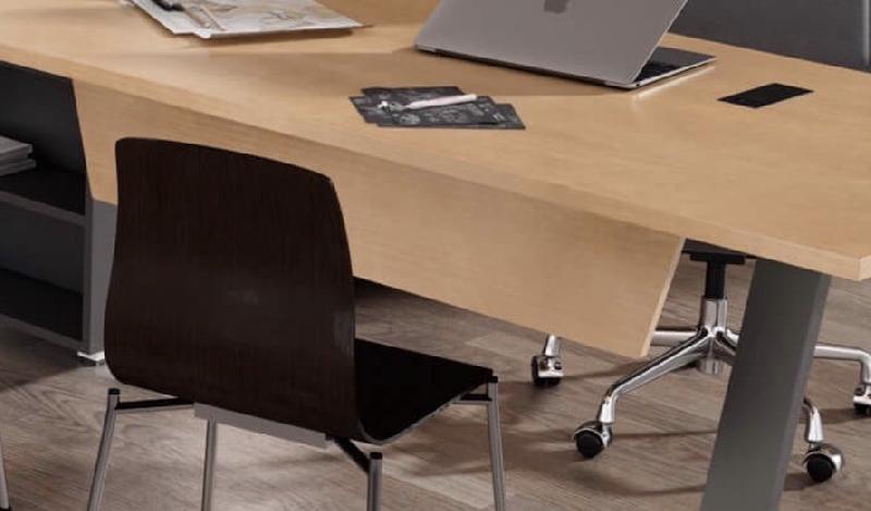 Bureau de direction design Pyramid - 160, Anthracite, Blanc, Sans, Oui_4