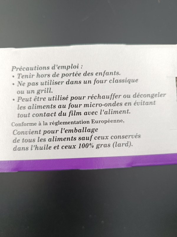 FILM ETIRABLE ALIMENTAIRE lot de 4 recharges 300mx0.30m ou 300mx0.45m_4
