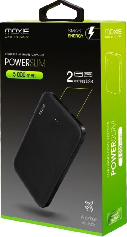 MOXIE - Batterie nomade Power Slim 5000mAh - 2 ports USB - Compacte et autorisée en avion_4