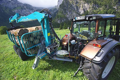 Remorque Profi pour transport de grumes de différentes longueurs