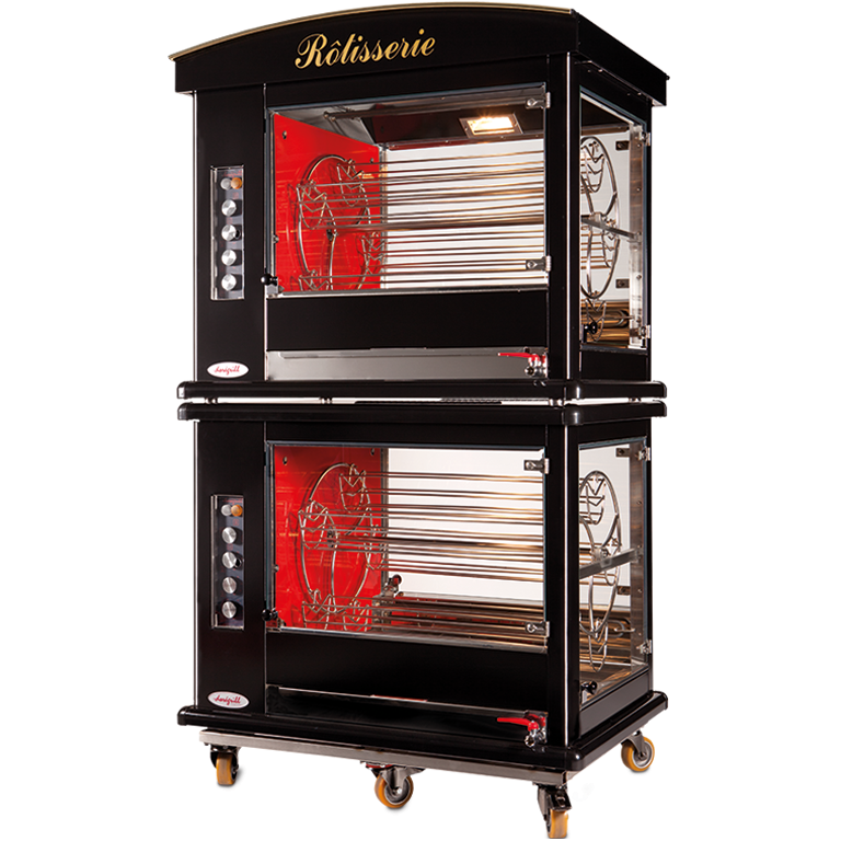 Rôtissoire électrique a balancelles DECO Emaillée Noire RB 30 DECO Doregrill_4