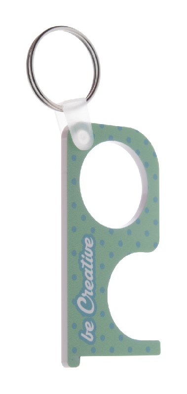 Porte-clés hygiénique en acrylique - Impression digitale LED UV - Utilisation sans contact_4