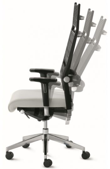 Fauteuil ergonomique de direction LORDO - Marque Dauphin - réglages personnalisés et tissu résille élastique_4