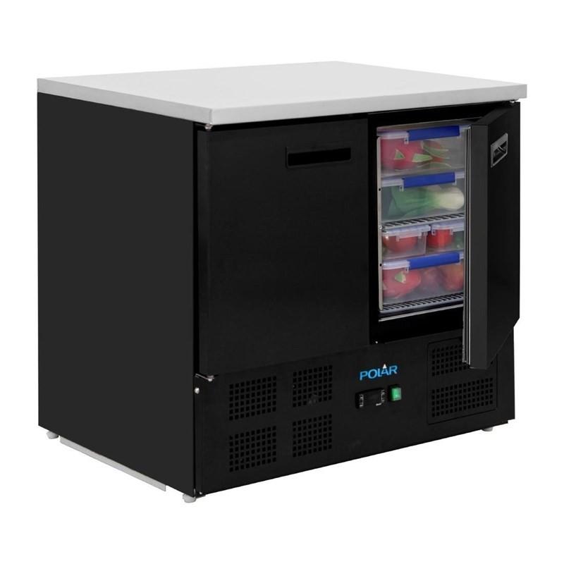 Table réfrigérée positive deux portes série G noire 257 L PG022 Polar_4