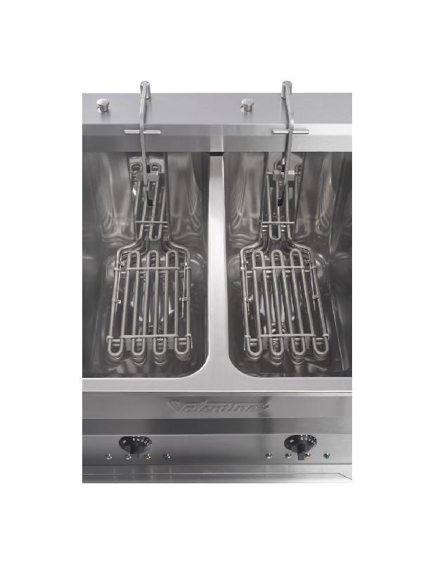 Friteuse électrique professionnelle - 2x7-8 Litres - 38 à 46 kg/heure - 400V - Valentine EVO2200_4