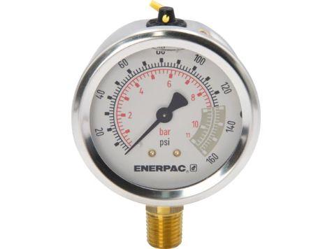 G2510L, Manomètre, 63 mm Face, Raccordement Vertical, Bain de glycérine, 11 bar pression maximale_4