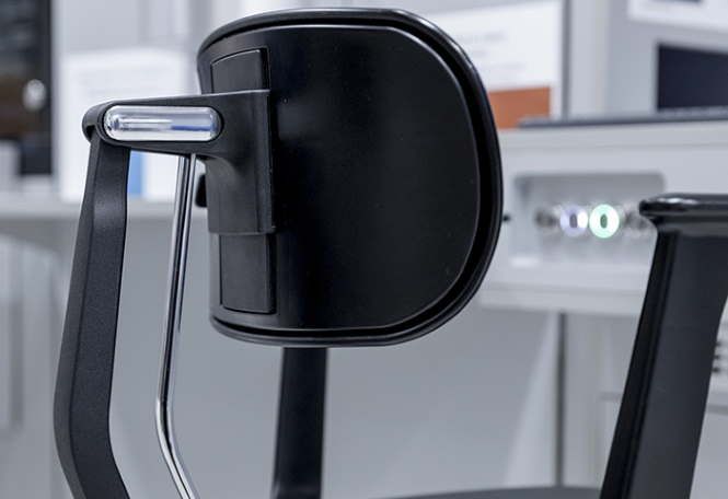 Fauteuil de bureau ergonomique ERGOKI - pour positions assis, assis-debout et debout - dossier réglable et assise flexible_4