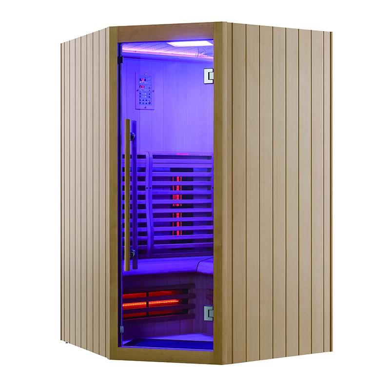 SAUNA INFRAROUGE BOREAL® SIGNATURE 130C D'ANGLE À SPECTRE COMPLET - 130X130X205_4